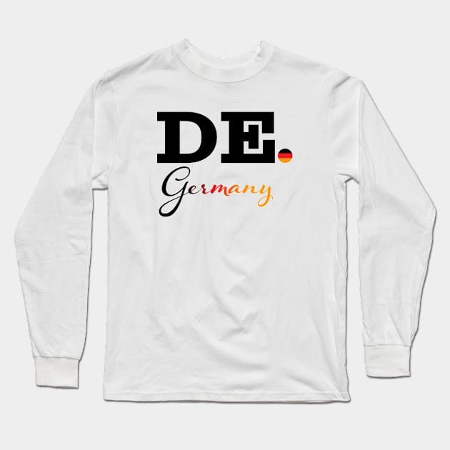 DE GERMANY Long Sleeve T-Shirt by PandLCreations